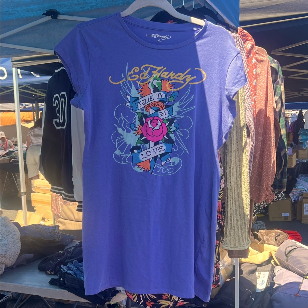 Ed Hardy dress with Colorful Graphic
